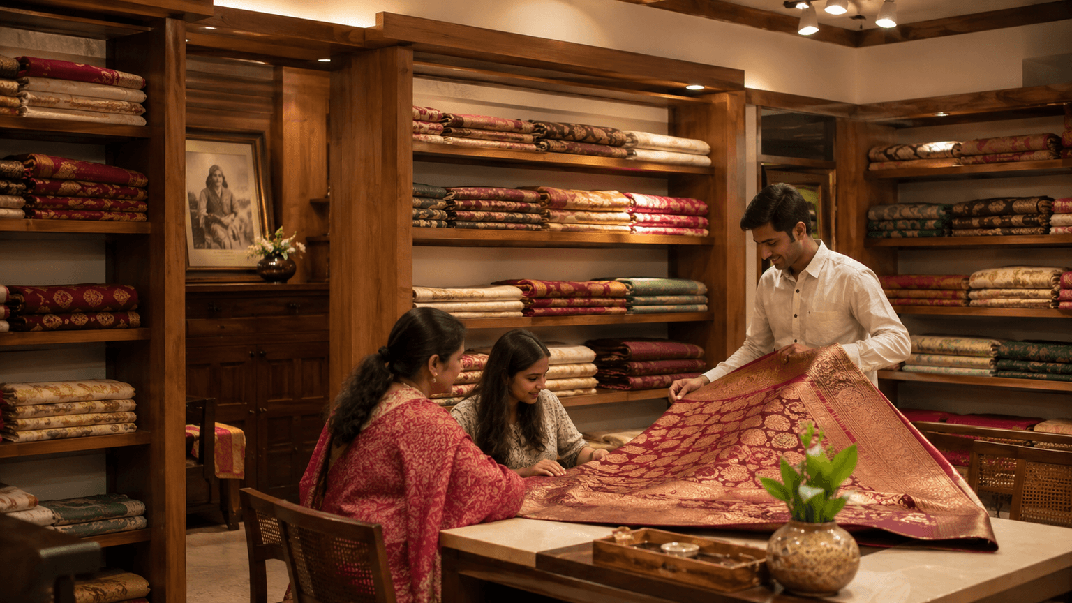Banarasi Art Silk store and saree selection