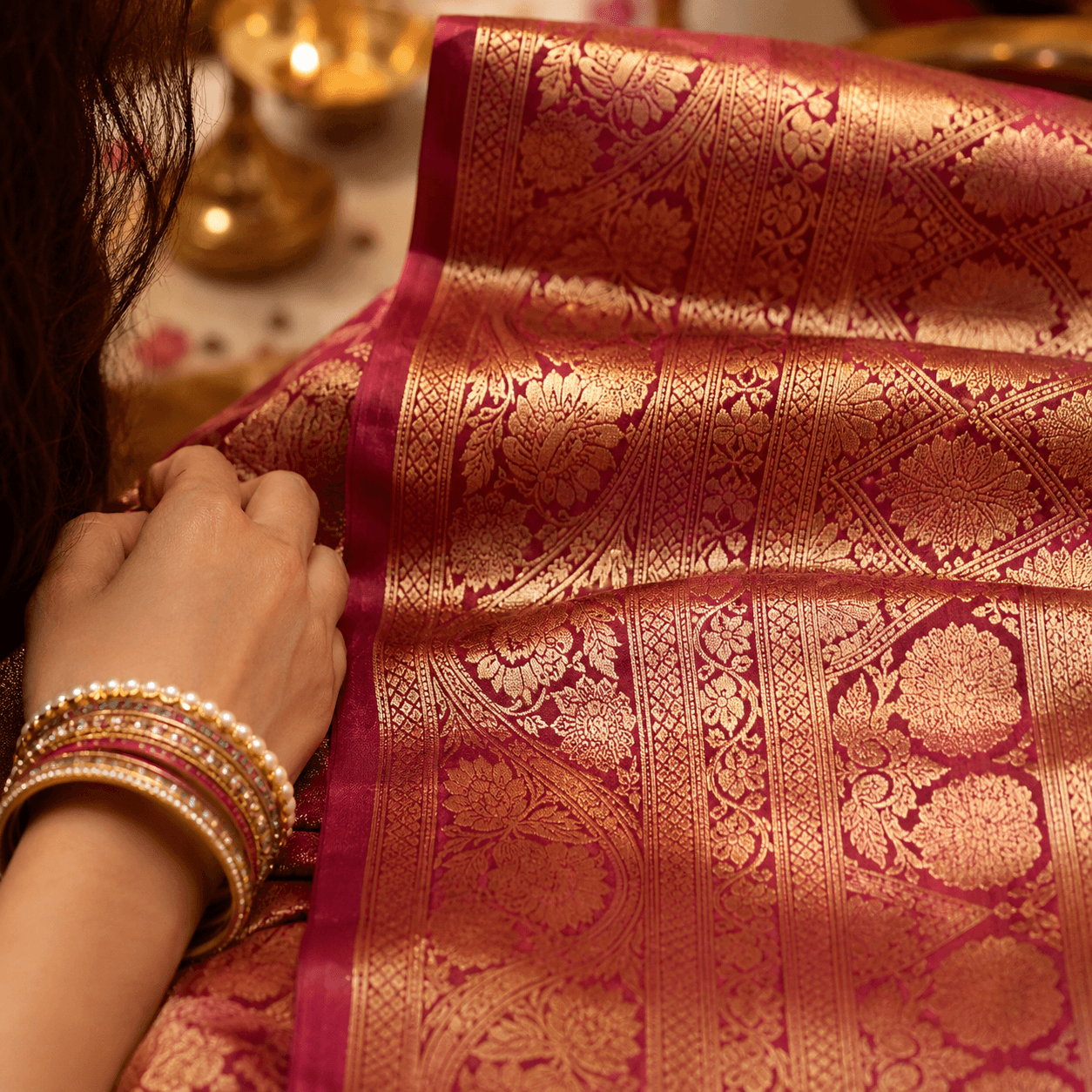 Banarasi Art Silk Instagram post