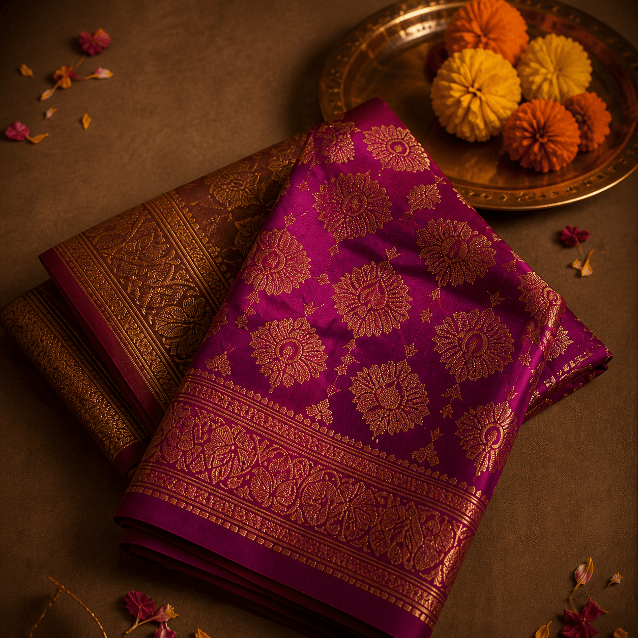 Black Gold Zari Banarasi Saree